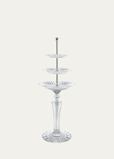 Baccarat Mille Nuits 3-tier Pastry Stand In Clear