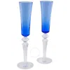 Baccarat Mille Nuits Flutissimo Flute - Blue - Set Of 2 In Blue