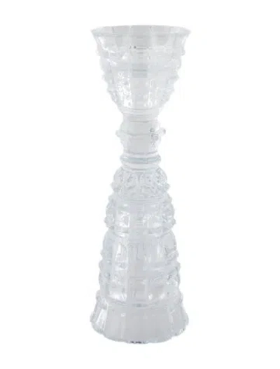 Pre-owned Baccarat New Antique Mirage Dual Candlestick In Transparent