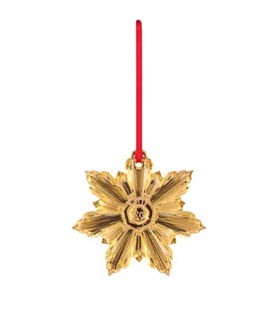 Baccarat Noël Annual Palmette Tree Decoration In Gold