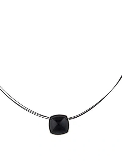 Pre-owned Baccarat Nylon Choker Necklace, 15.5" In Multi