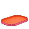 Baccarat Octagon Tray, Medium In Orange