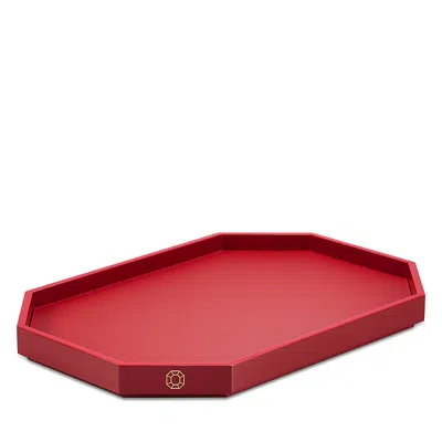 BACCARAT OCTAGON TRAY, MEDIUM