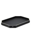 Baccarat Small Octagone Tray In Black