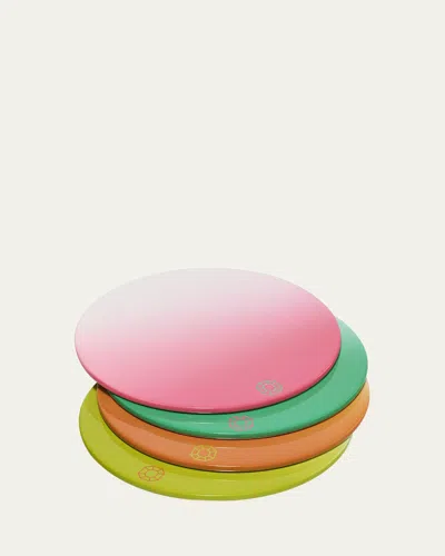 BACCARAT OCTOGONE COASTERS, SET OF 4