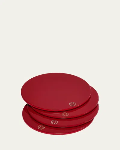 Baccarat Octogone Coasters, Set Of 4 In Multi