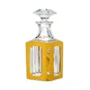 Baccarat Octogone Decanter Leather Case, Yellow In Yellow