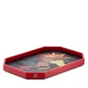 Baccarat Small Octogone Pegasus Tray In Red