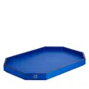 Baccarat Octogone Tray, Medium In Blue