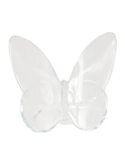 Pre-owned Baccarat Papillon Lucky Butterfly In Transparent