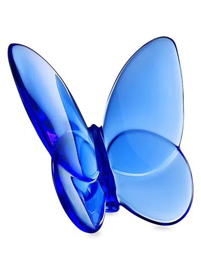 Baccarat Papillon Lucky Crystal Butterfly In Blue