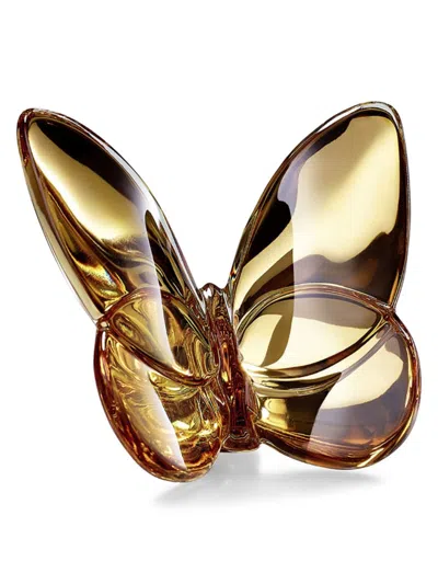 Baccarat Papillon Lucky Crystal Butterfly In Gold