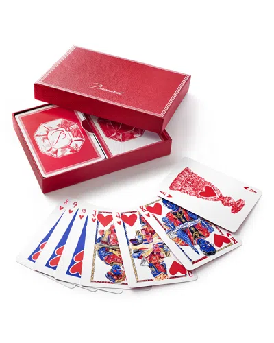 Baccarat Poker Card Game In Red