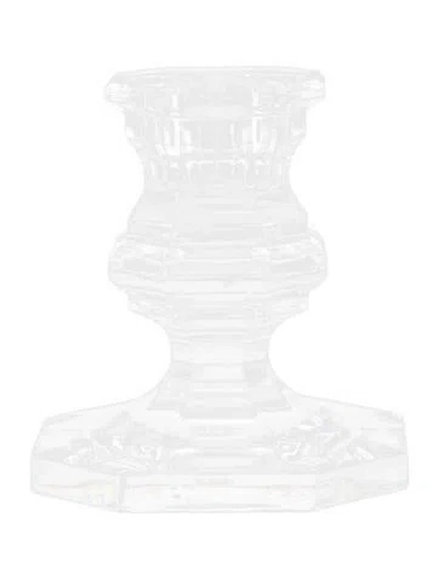 Pre-owned Baccarat Regence Candlestick In Transparent