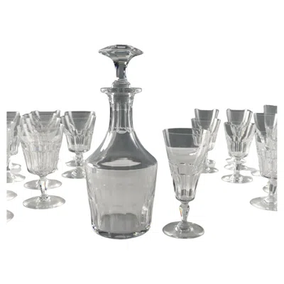Pre-owned Baccarat Servizio Di Bicchieri Manifattura  Francia Metà '900 In Gray