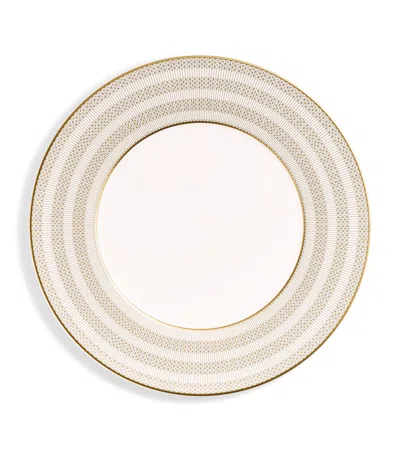 Baccarat Set Of 2 Arcadia Gold Dinner Plates In Neutral
