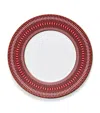Baccarat Set Of 2 Arcadia Red Dinner Plates