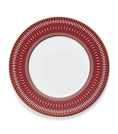 Baccarat Set Of 2 Arcadia Red Dinner Plates