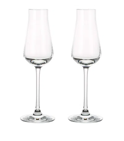 Baccarat Set Of 2 Chateau  Flutes In Transparent