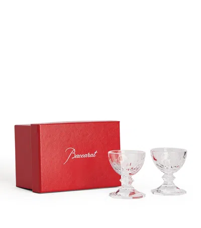 Baccarat Set Of 2 Harcourt Egg Holders In Clear