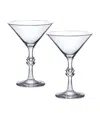 Baccarat Set Of 2 Jcb Passion Martini Glasses In Transparent