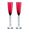 Baccarat Set Of 2 Vega Flutes