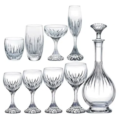 Pre-owned Baccarat Set Of 49 Exquise  Massena Crystal Pieces, France, 1990 In Gray