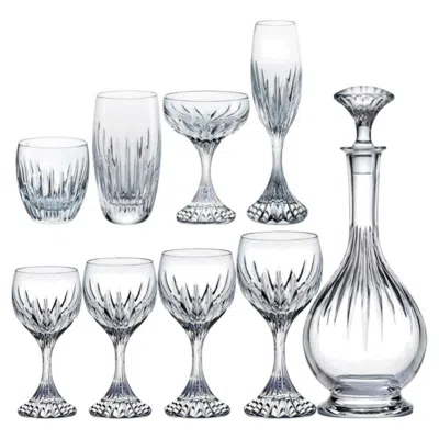 Pre-owned Baccarat Set Of 49 Exquise  Massena Crystal Pieces, France, 1990 In Gray
