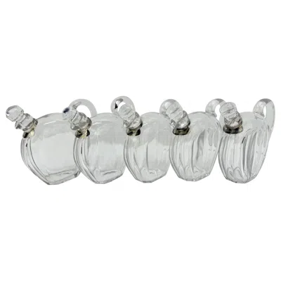 Pre-owned Baccarat Set Of 5 Crystal Liqueur Decanters By Jacques Adnet For , Circa 1930 In Gray