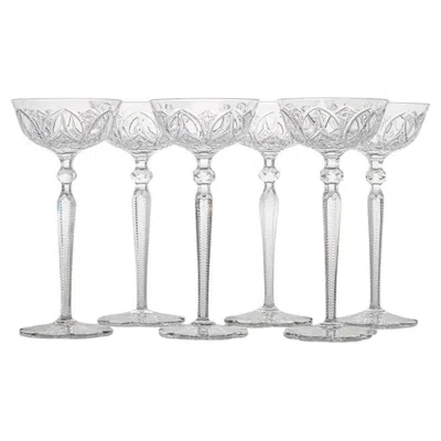 Pre-owned Baccarat Set Of 6 Exquise  Crystal Pieces, France In Gray