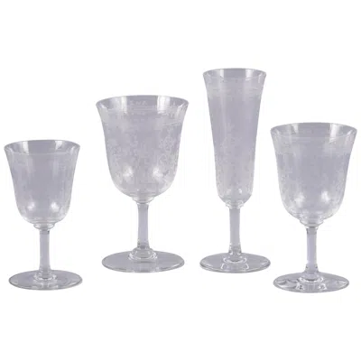 Pre-owned Baccarat Seventy Piece  Glass Service, 20th Century In Gray