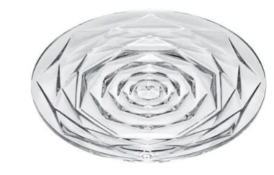 BACCARAT BACCARAT CLEAR CRYSTAL SWING PLATE