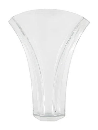 Pre-owned Baccarat Small Ginkgo Vase In Transparent