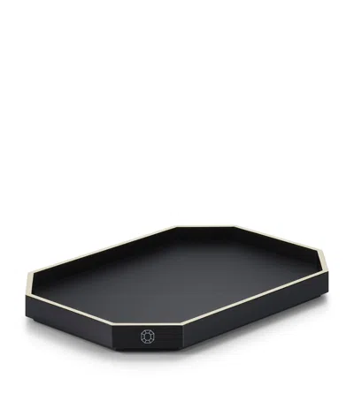 Baccarat Small Octagone Tray In Black