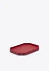 Baccarat Small Octagone Tray In Red