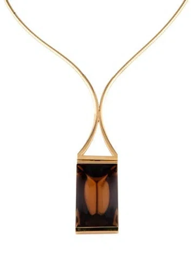 Pre-owned Baccarat So Insomnight Crystal Pendant Necklace, 16" In Multicolor