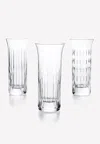 Baccarat Special Order-flora Vase Set In Transparent