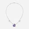 BACCARAT STERLING, CRYSTAL HEART AND STAR PRINCESS NECKLACE