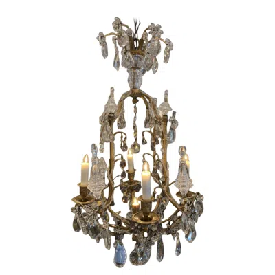 Pre-owned Baccarat Stunning  Chandelier, France, 1920s In Brown