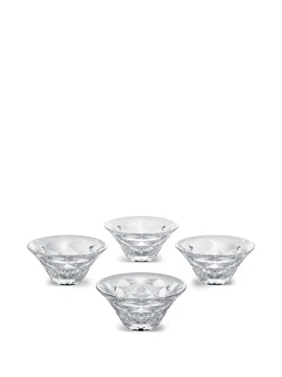Baccarat Small Swing Bowls (set Of Four) In White