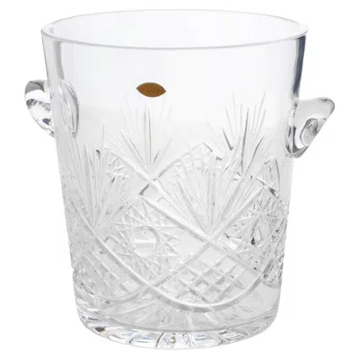 Pre-owned Baccarat Valery Klein For  Bertrichamps Cut Crystal Champagne Ice Bucket Cooler In Gray