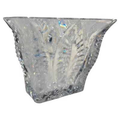 Pre-owned Baccarat Vase En Crystal  In Transparent