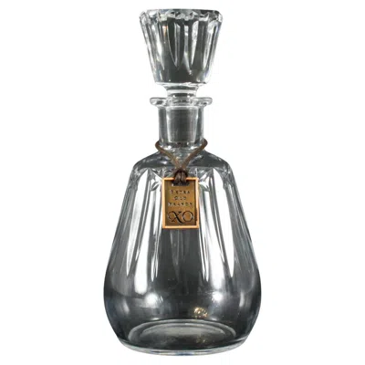 Pre-owned Baccarat Vintage Thomas Hine Cognac Crystal Decanters By  Mid 20th Century In Gray