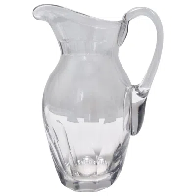 Pre-owned Baccarat Vintage Transparent Crystal Pitcher Attr. To