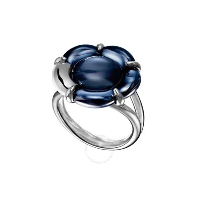 Baccarat Women's B Flower Silver Crystal Ring 2806559 In Silver-tone