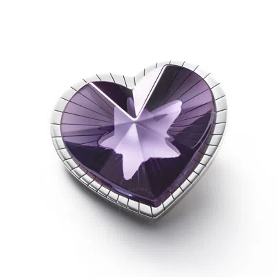 Baccarat Women's Etoile Mon Coeur Sterling Silver Purple Crystal Pendant 2812853 In Silver Tone