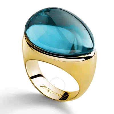 Baccarat Women's Fashion Jewelry | Galea Vermeil Crystal Ring 2805632 In Gold-tone