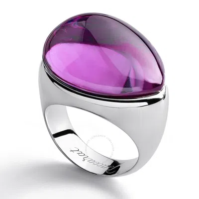 Baccarat Women's Galea Sterling Silver Fuchsia Crystal Ring 2805622 In Metallic