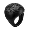Baccarat Womens Eclipse Crystal Ring 2602319 In Black