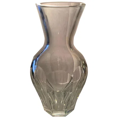 Pre-owned Baccarat Wonderful  Harcourt Medium Baluster Signed Crystal Vase In Brown